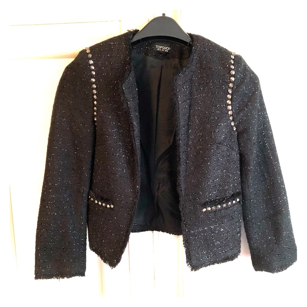 Topshop tweed blazer